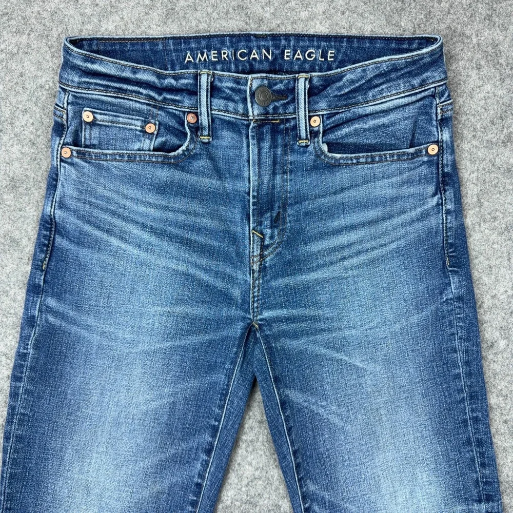 American Eagle Jeans Mens 29x30 Blue Original Bootcut Faded‎ Stretch Denim Pants